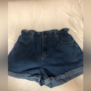 High Rise Jean Shorts